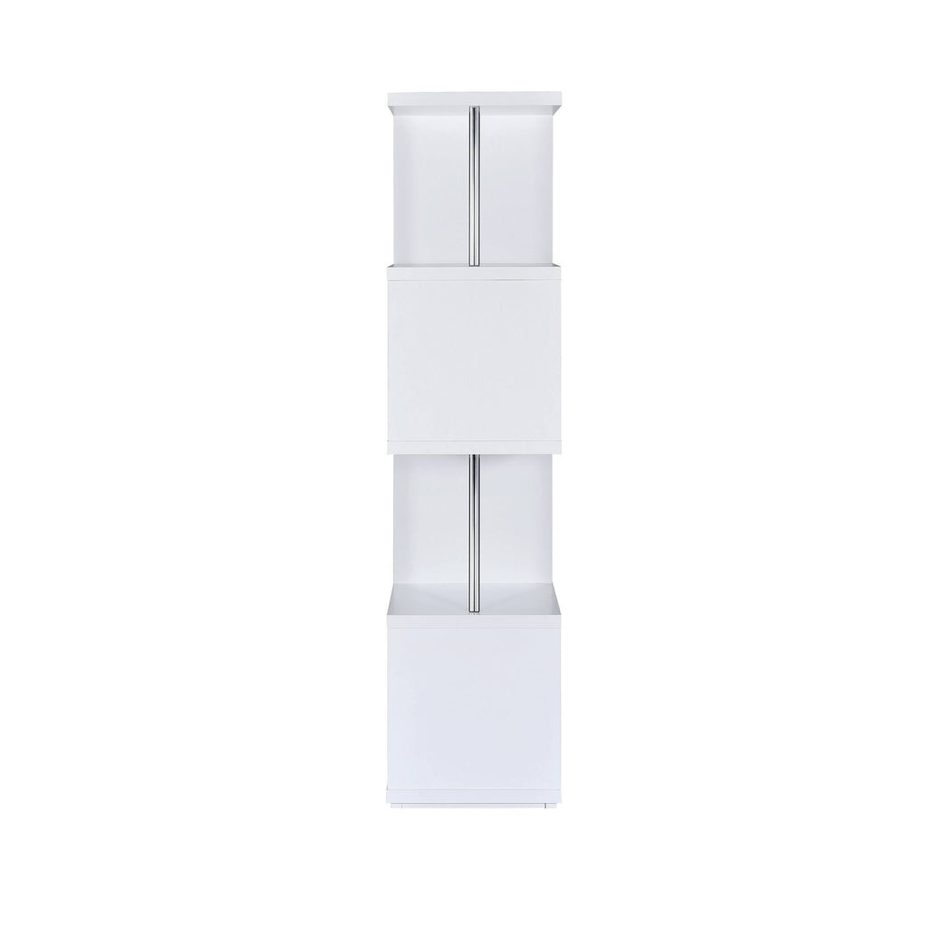 White 4-Tier Bookcase Y65091