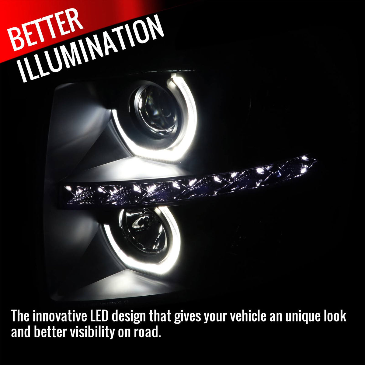 Black Projector Headlights H10308