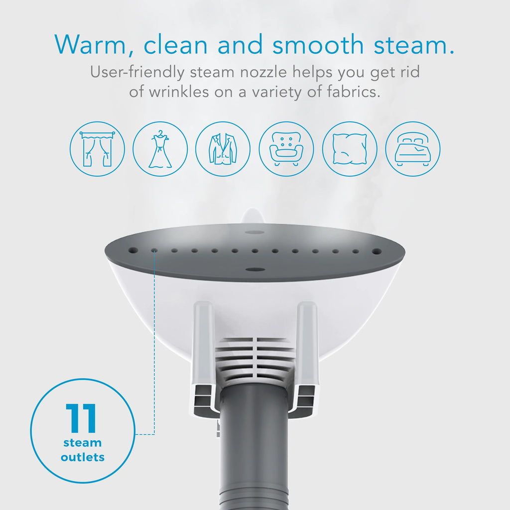 White Full-Size Fabric Steamer B8344