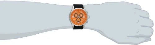 Men's Mauler Watch Black Silicone Strap White Dial W747414
