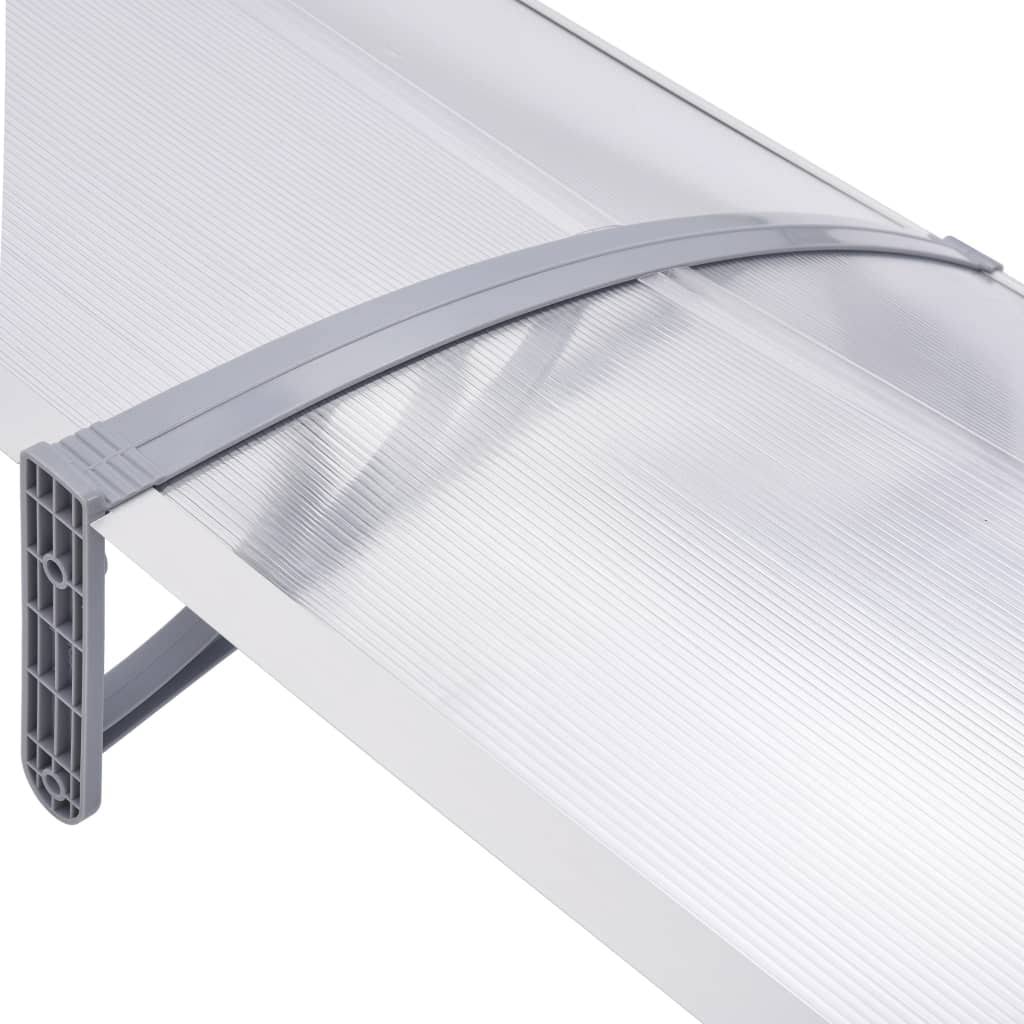 Gray Transparent Door Canopy U4031