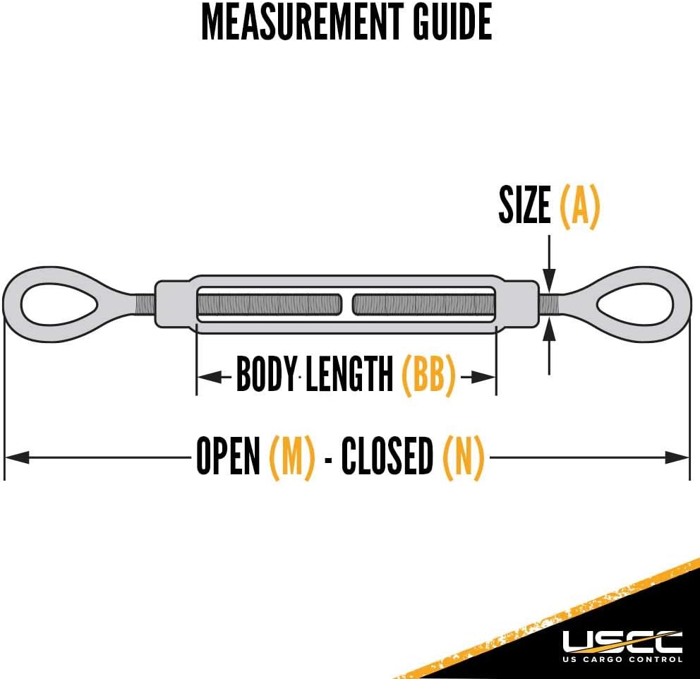 5/8 Inch x 12 Inches Galvanized Eye and Eye Turnbuckles K6369