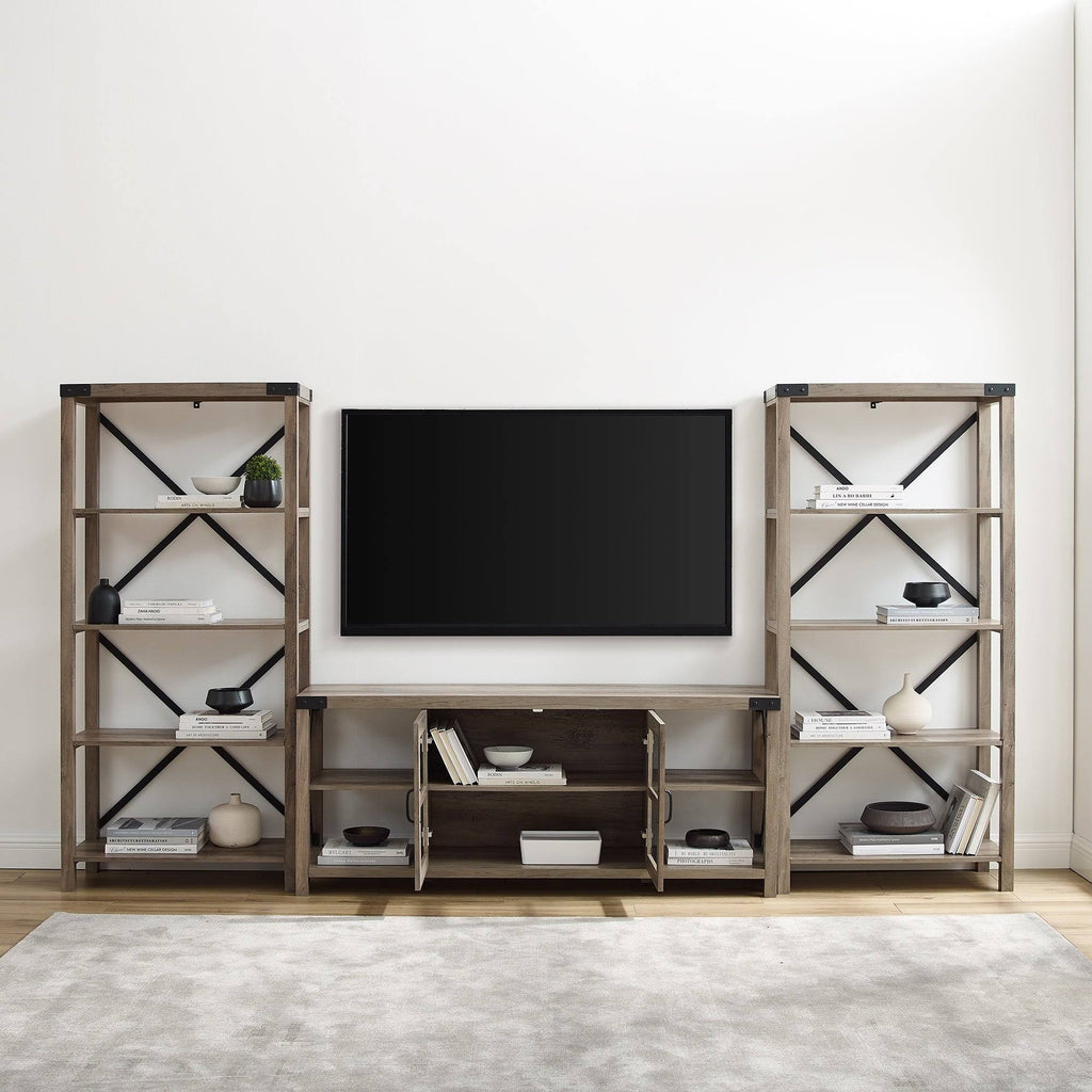 White Oak Entertainment Wall C748913