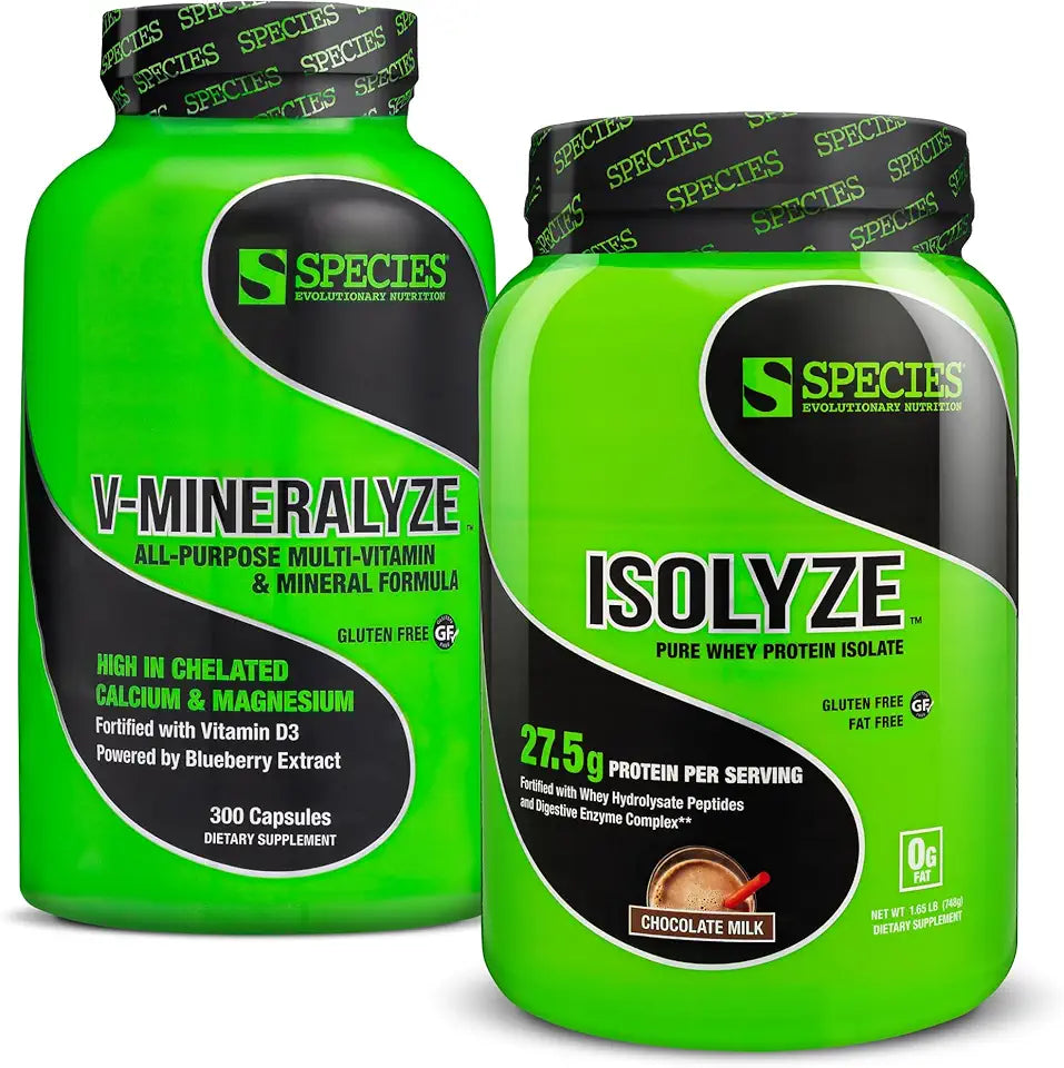 Chocolate Milk Whey Protein 22 Servings and Multivitamin with Antioxidants M23905