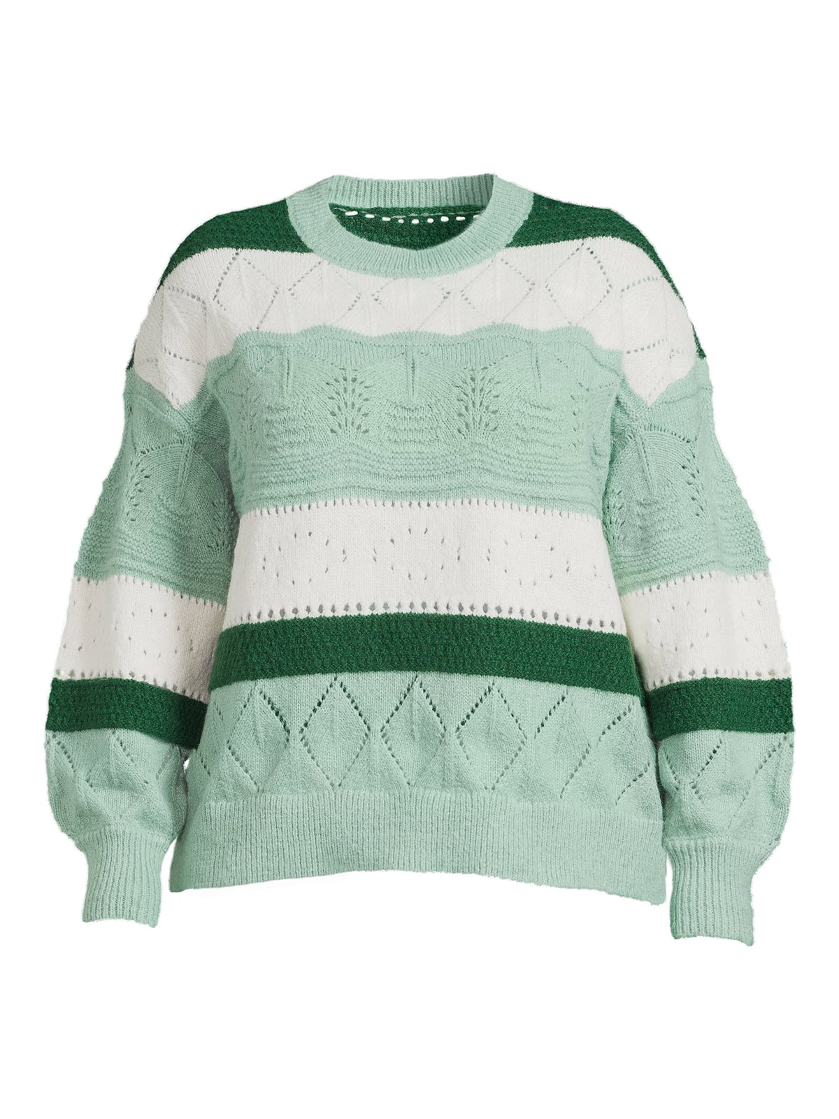 Lightweight Pointelle Pullover Sweater H22242