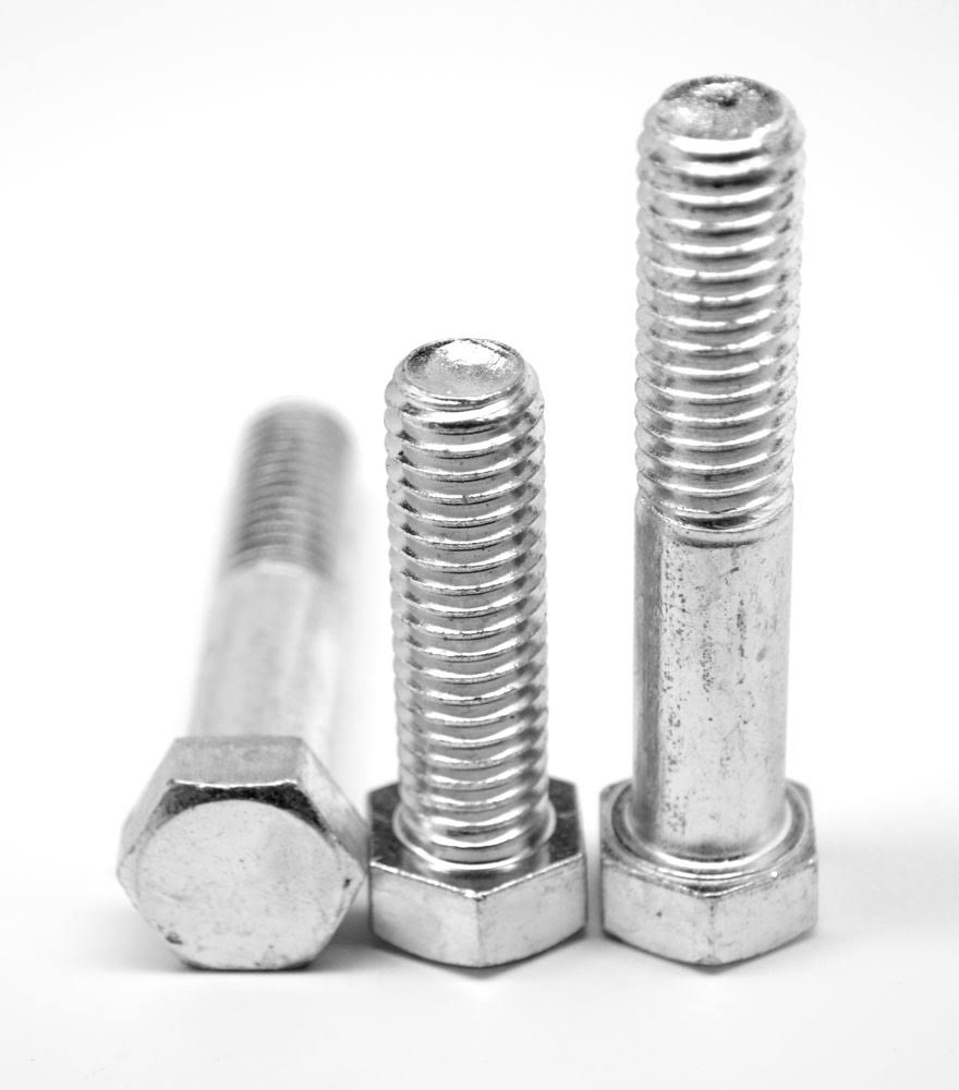 5/8x22-11 x 4 1/2x22 (PT) Coarse Thread A307 Grade A Hex Bolt Low Carbon Steel Zinc Plated U6735