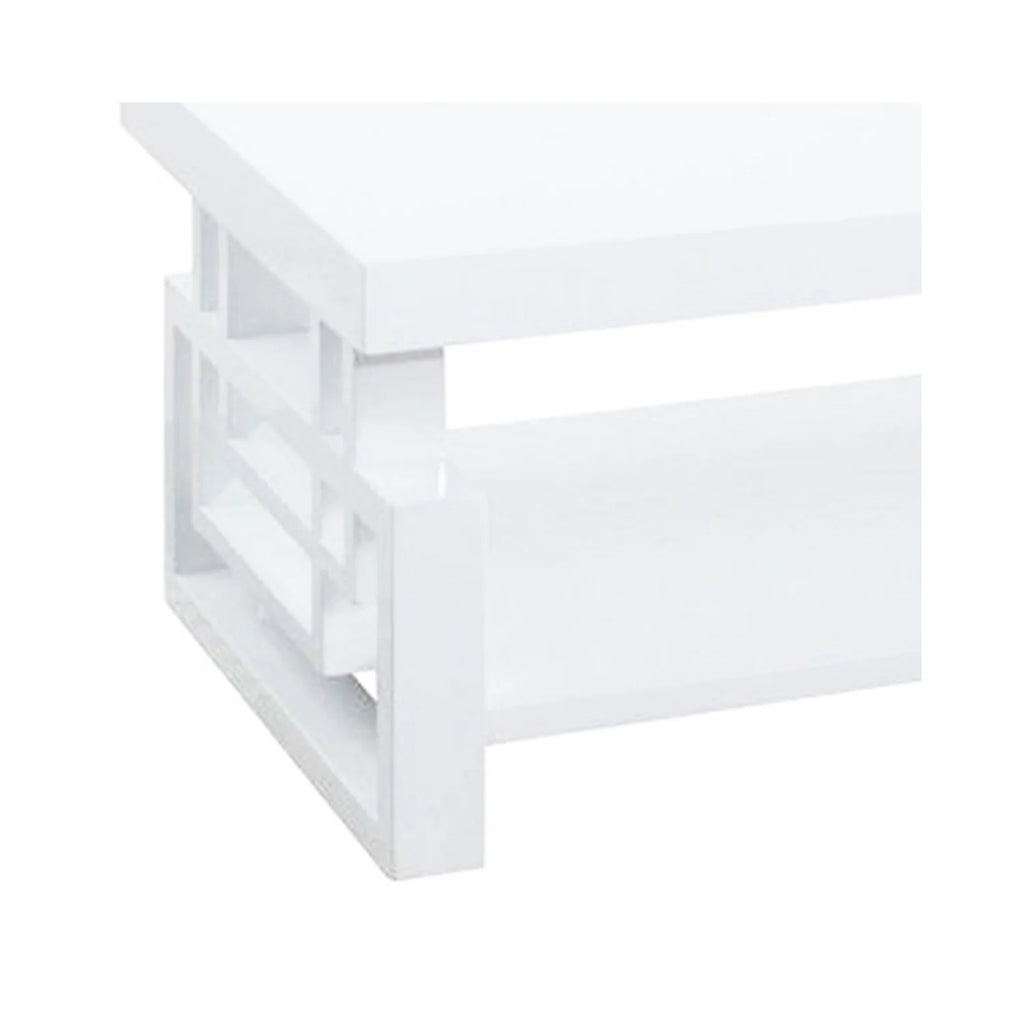 Wooden Coffee End Table with Shelf I38707