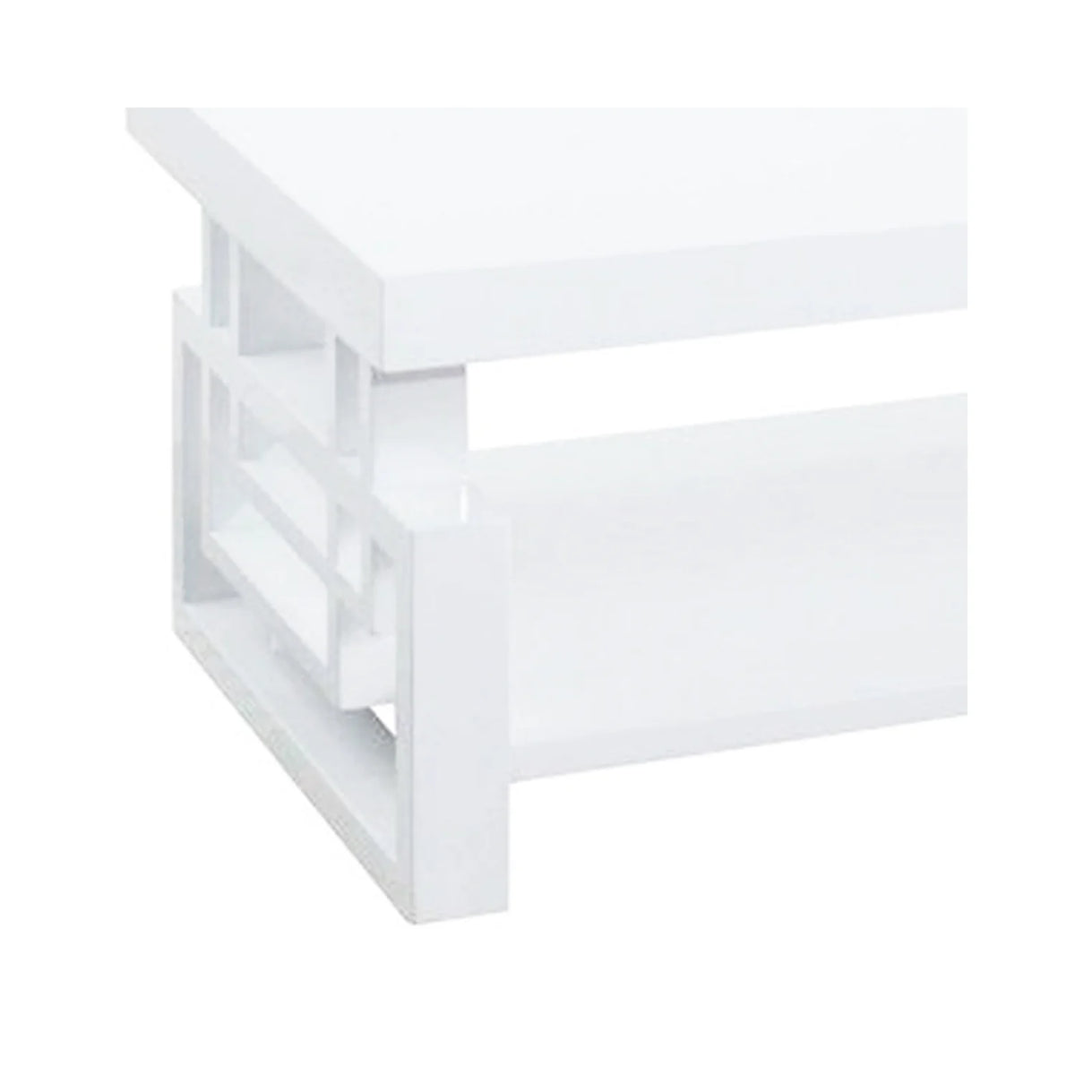 Wooden Coffee End Table with Shelf I38707