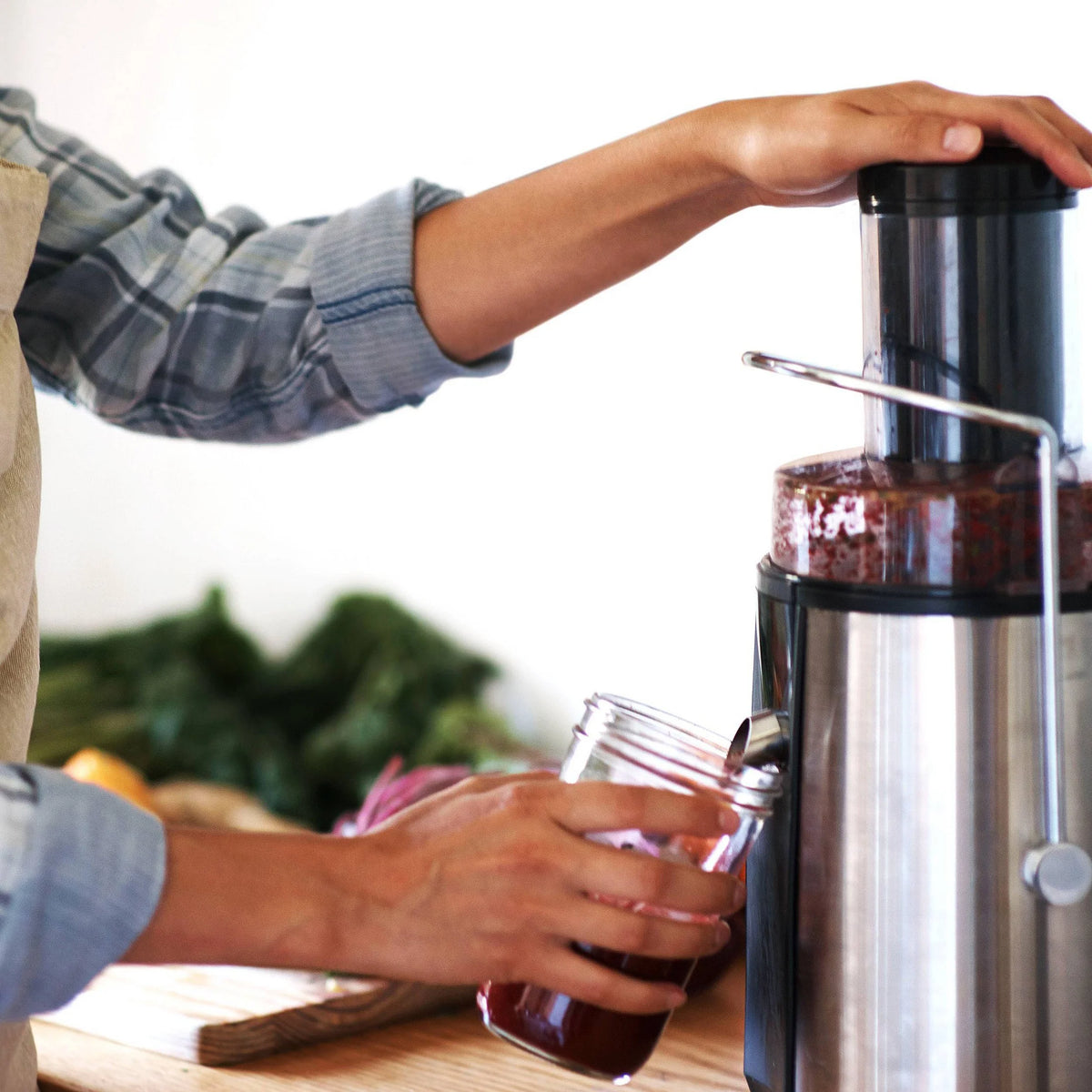 Silver Wide Mouth Juice Extractor O9933