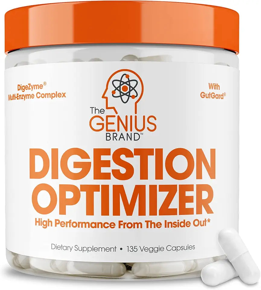 Digestive Enzymes with Bromelain, Ginger & Prebiotics, 135 Vegetarian Capsules K343001
