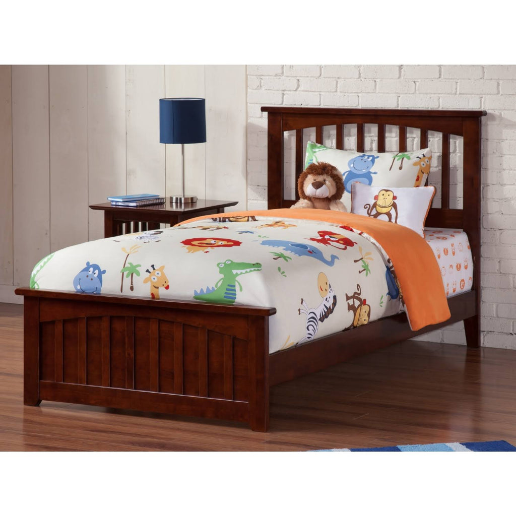 Walnut Twin XL Bed Footboard W36886