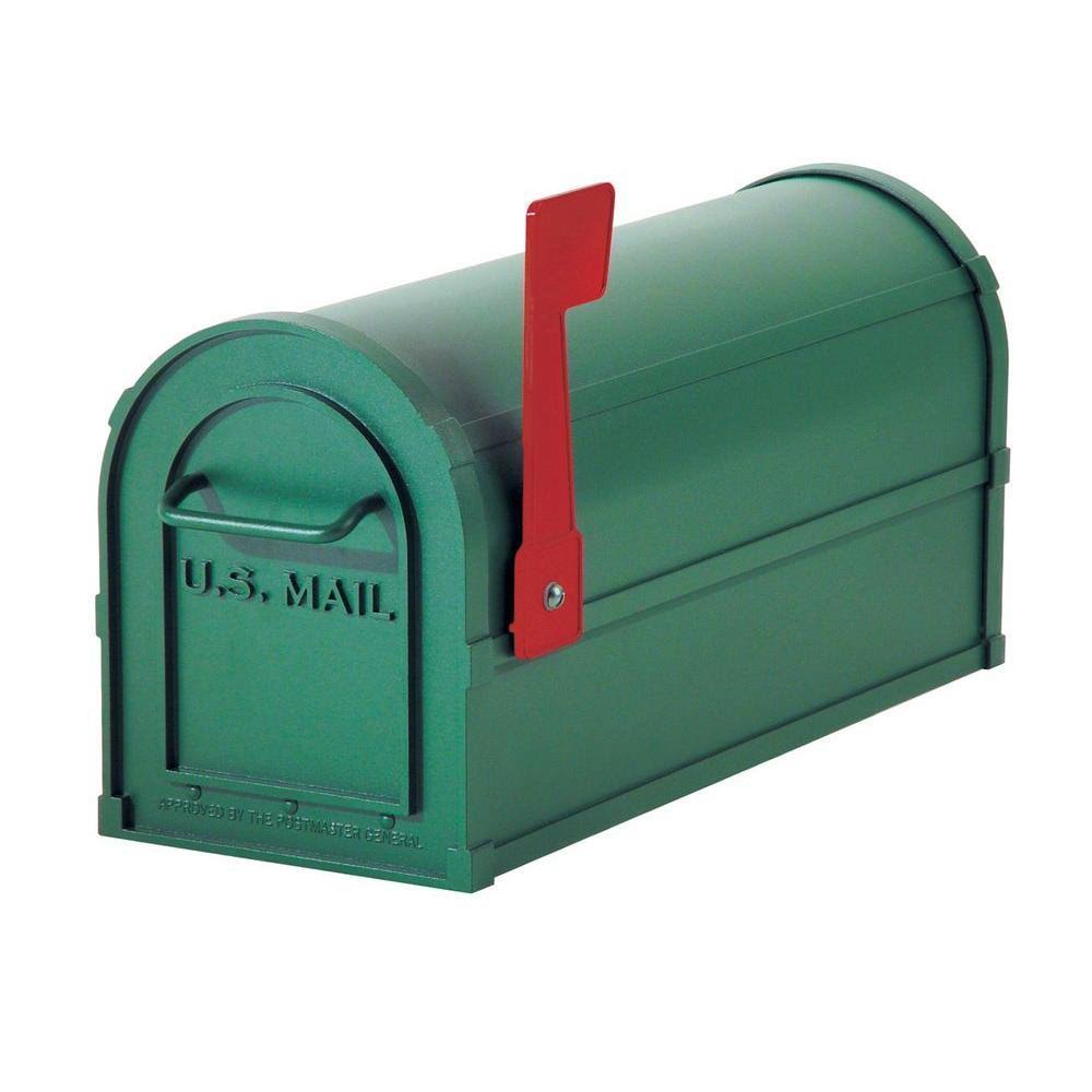 Green Rural Mailbox Q187