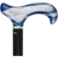 Arctic Blue Derby Walking Cane with Black Beechwood Shaft J3667