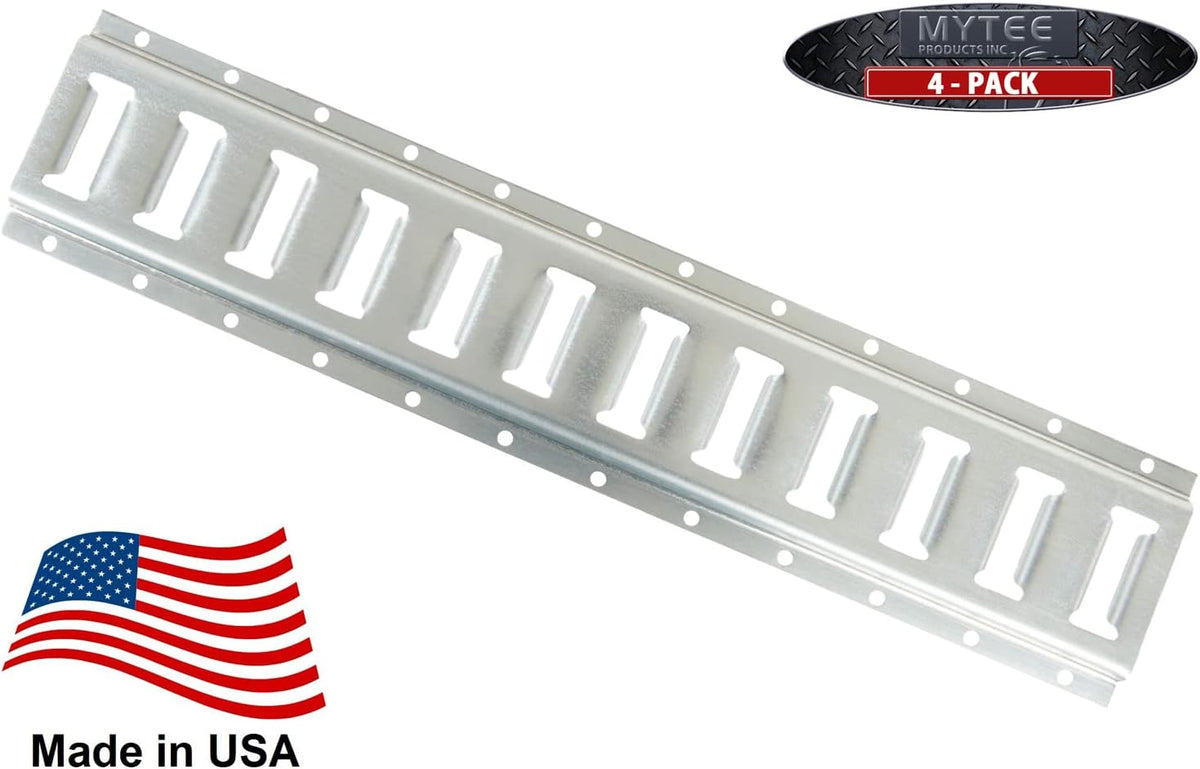 2 Pack 5' Horizontal E-Track Tie-Down Rail Hot-Dipped Galvanized Steel M197