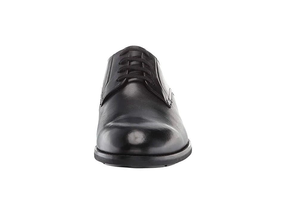 Black Leather Men's Shoes D7494
