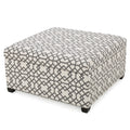 Grey Fabric Storage Ottoman E951785