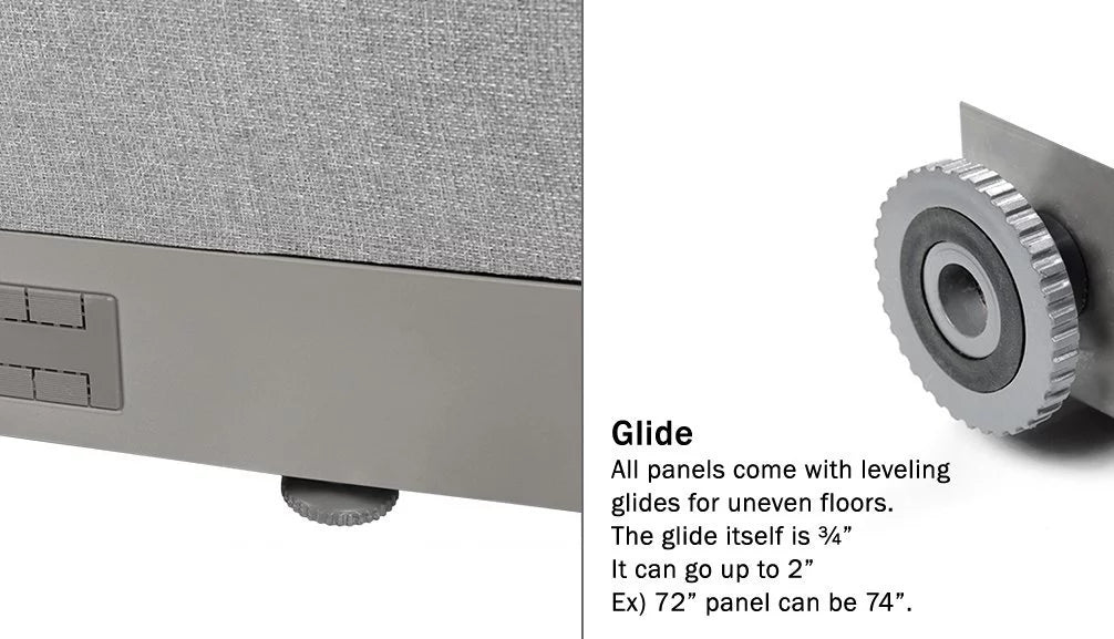 L-Shaped Freestanding Office Partition V563931