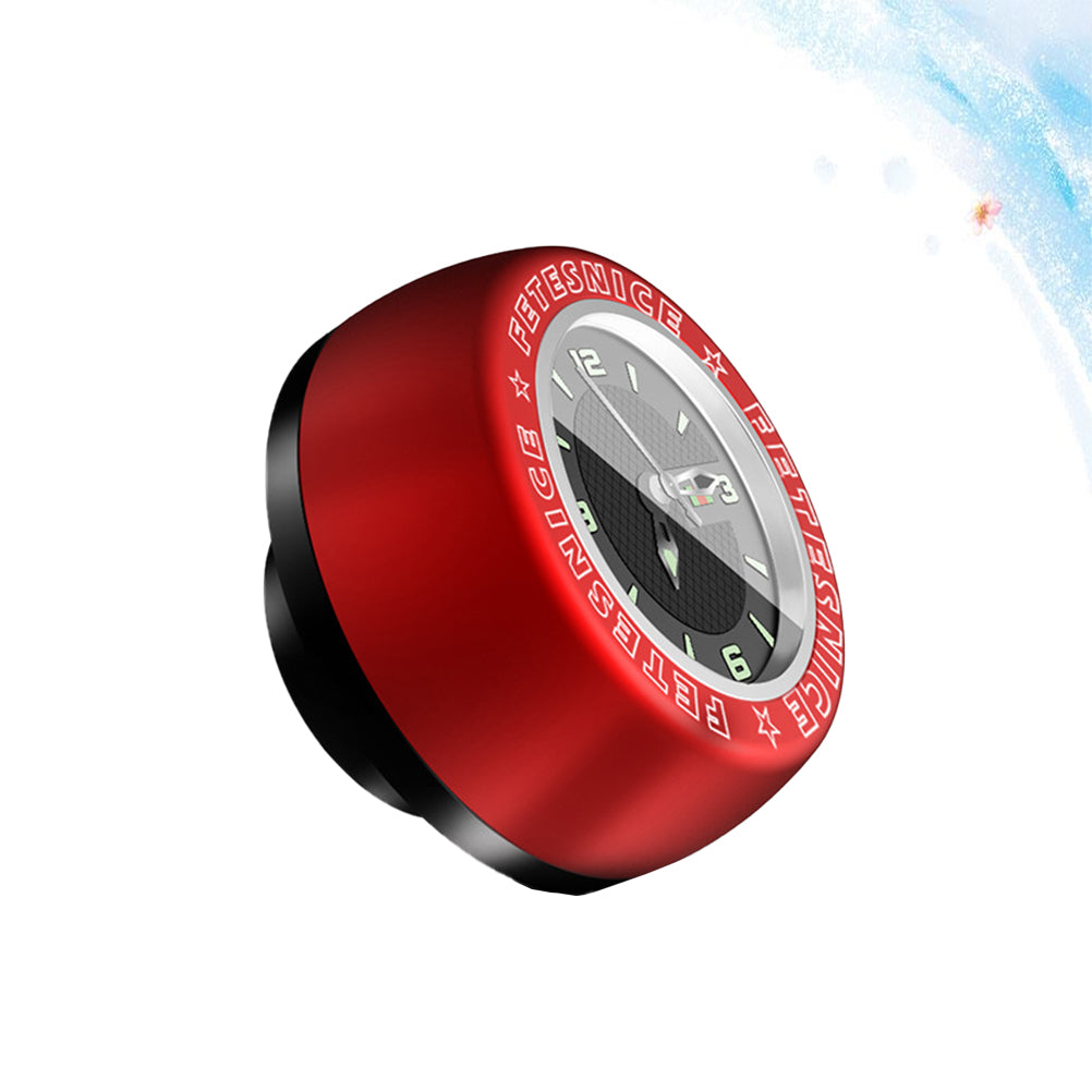 Waterproof Luminous Headset Stem Watch Computer Bike Vehicle Clock Cycling Head Parts Timepiece (Red) Q61027