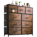 9 Drawer Fabric Dresser with Side Pockets G638