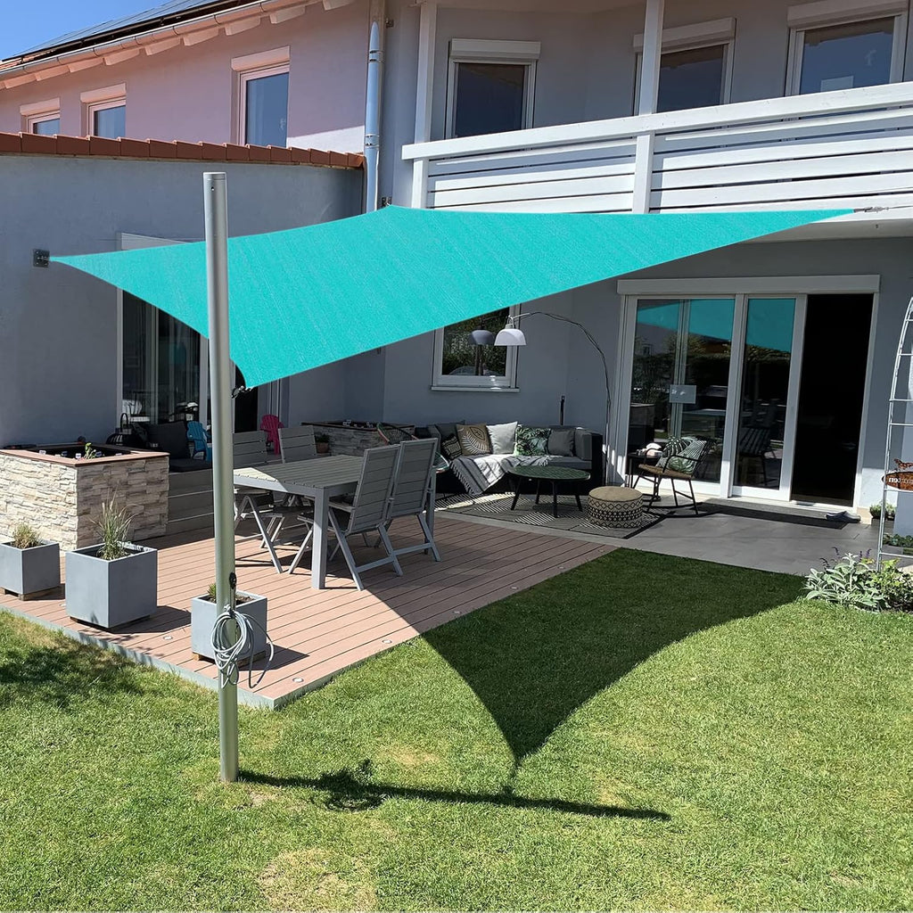 Beige Rectangle Sun Shade Sail O41456