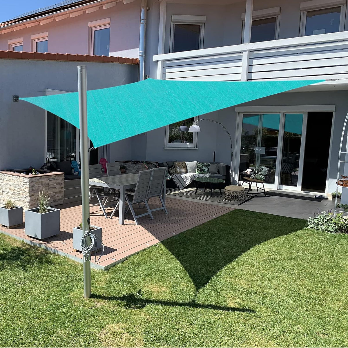 Beige Rectangle Sun Shade Sail O41456
