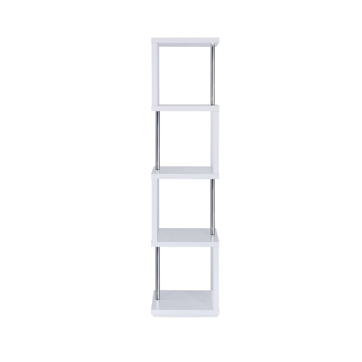 White 4-Tier Bookcase Y65091