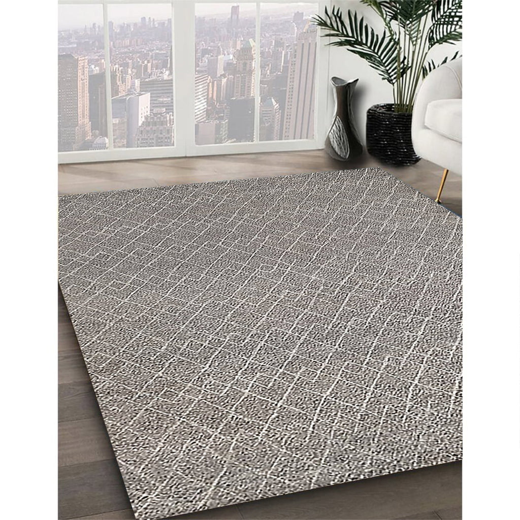Puce Purple Rectangle Solid Area Rug T66025