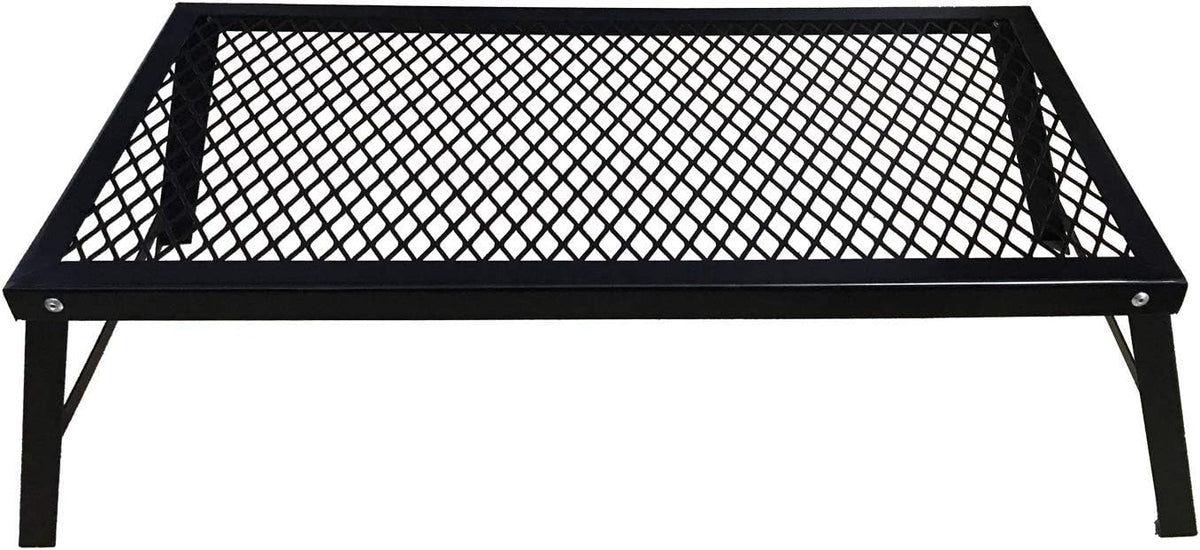 Black Folding Campfire Grill with Legs Y501794