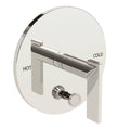 Polished Nickel Tub & Shower Diverter Plate with Handle O62164