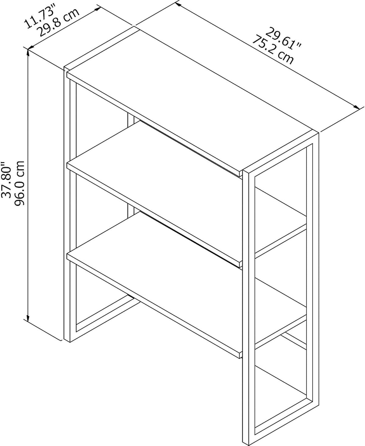 Natural Maple Bookcase Hutch B667875