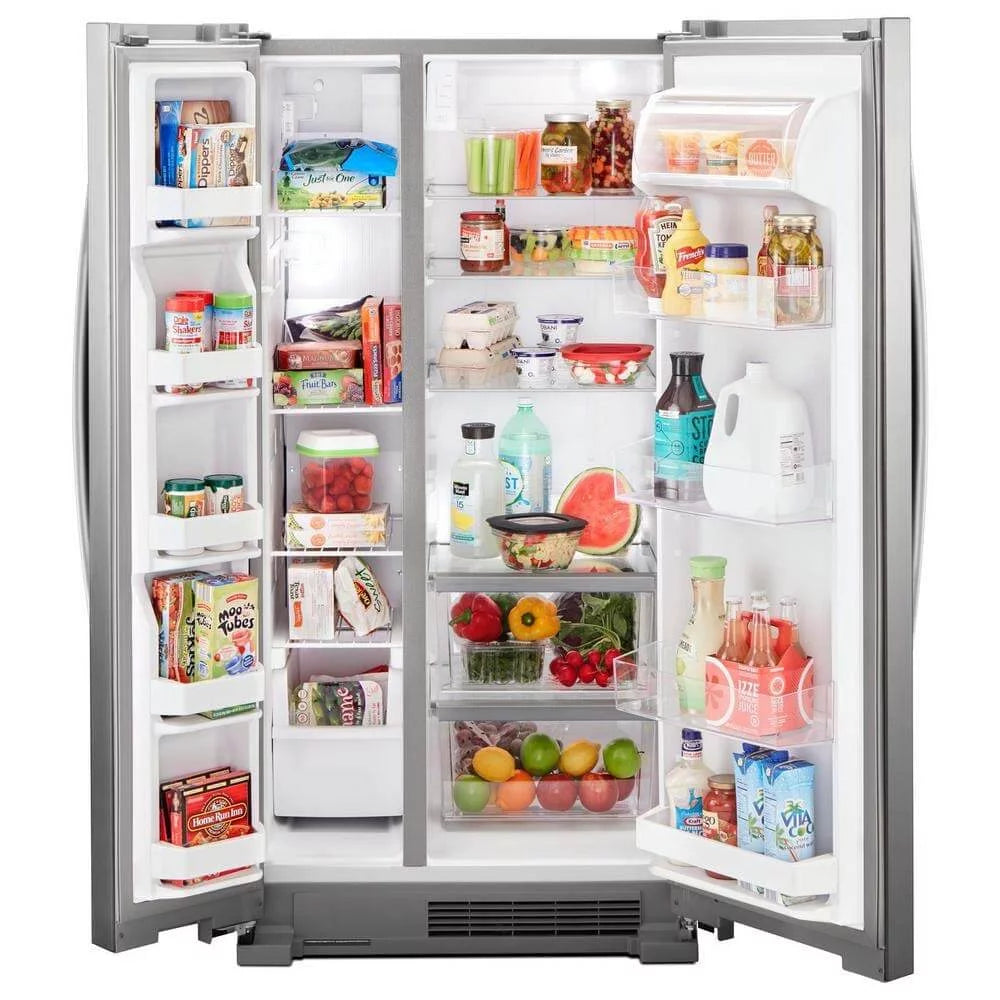Side by Side Freestanding Refrigerator White Y35803