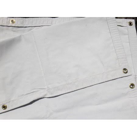 8x10 White Canvas Tarp 10 oz. G635477
