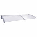 Gray Transparent Door Canopy U4031