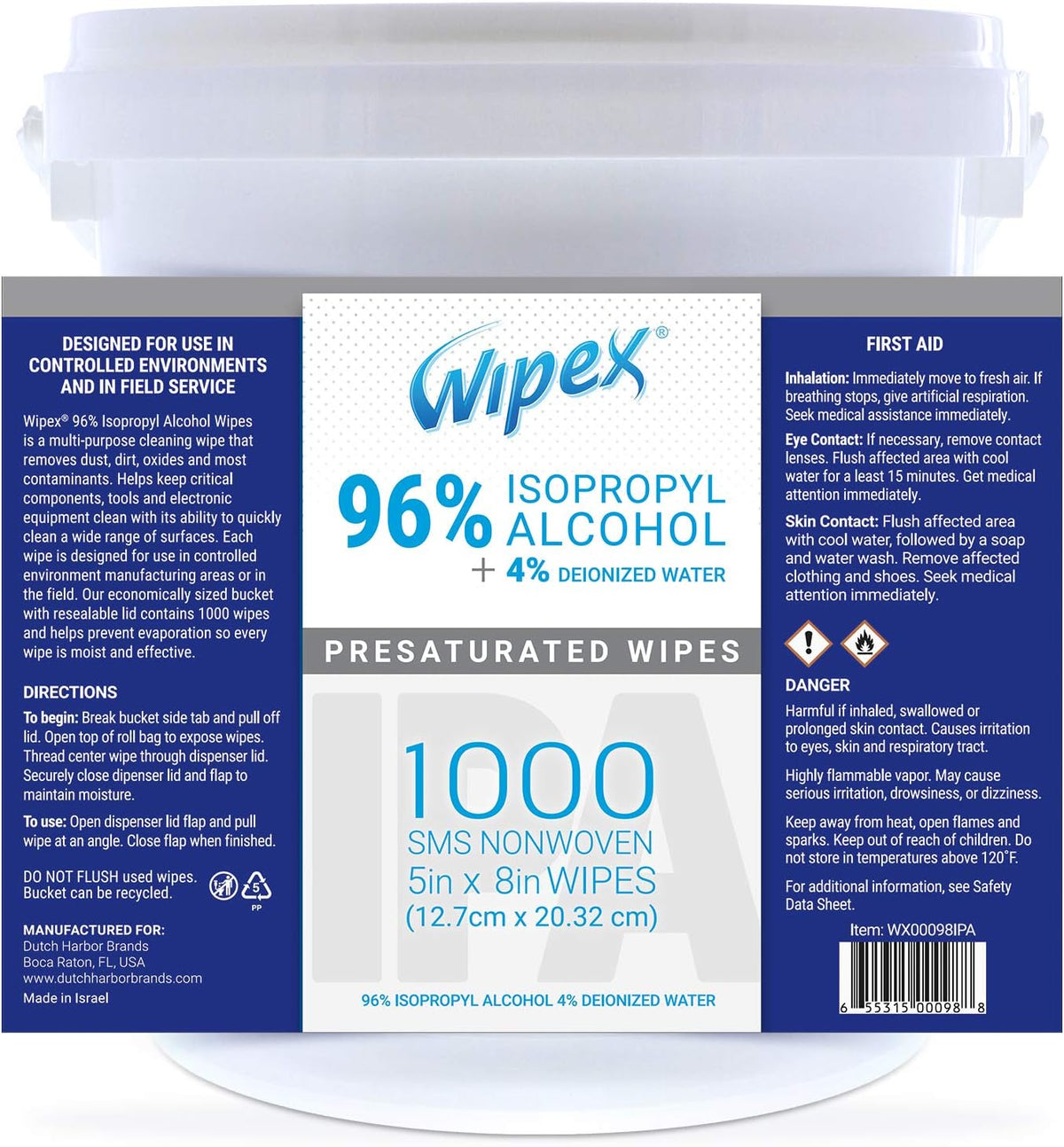 1000 ct Clean Room & Lab Wipes I78841