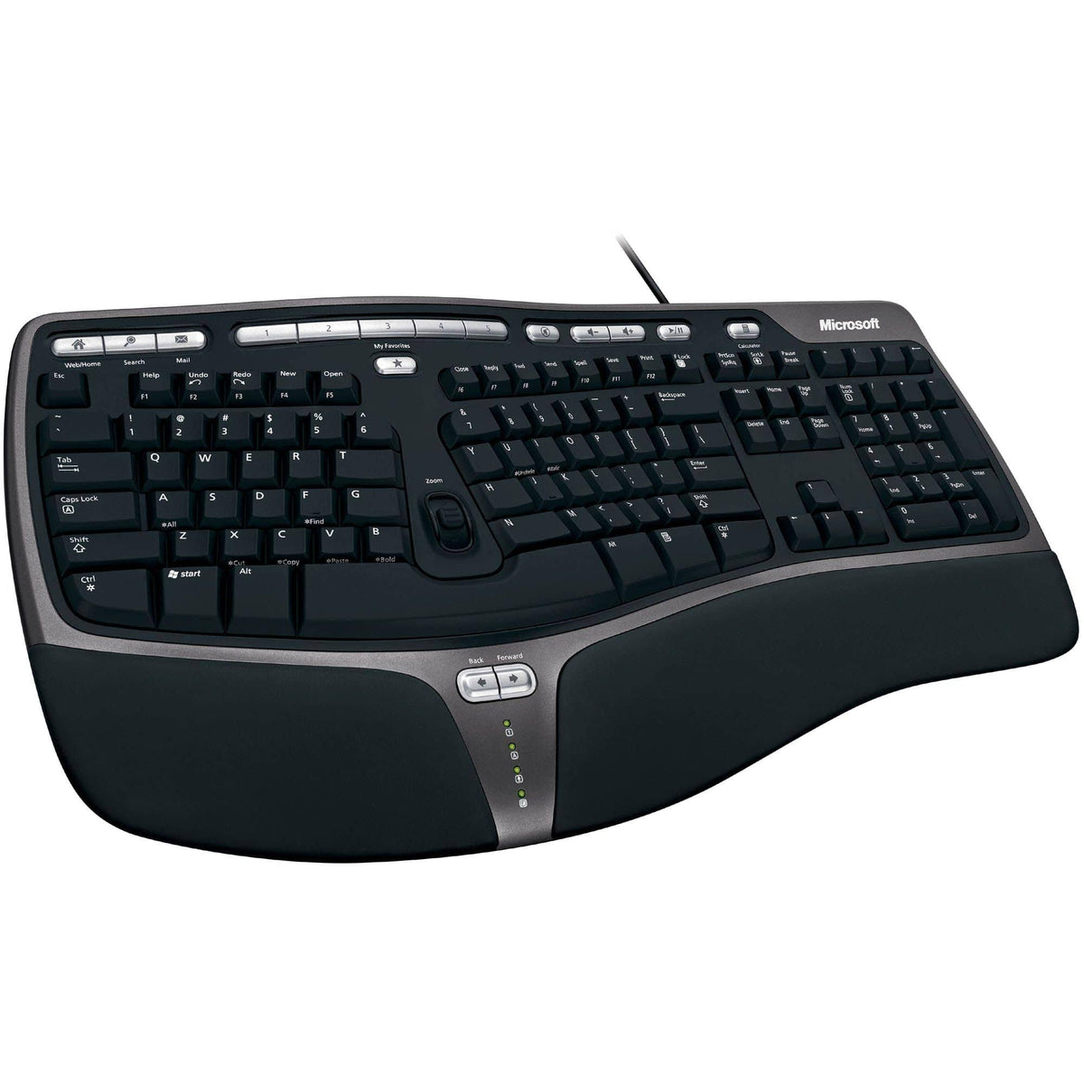 Black Ergonomic Keyboard I387