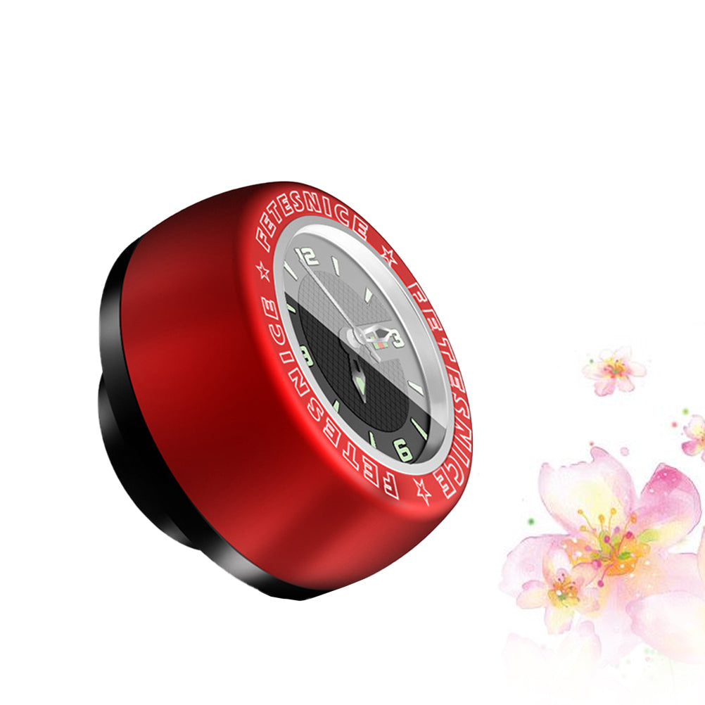 Waterproof Luminous Headset Stem Watch Computer Bike Vehicle Clock Cycling Head Parts Timepiece (Red) Q61027