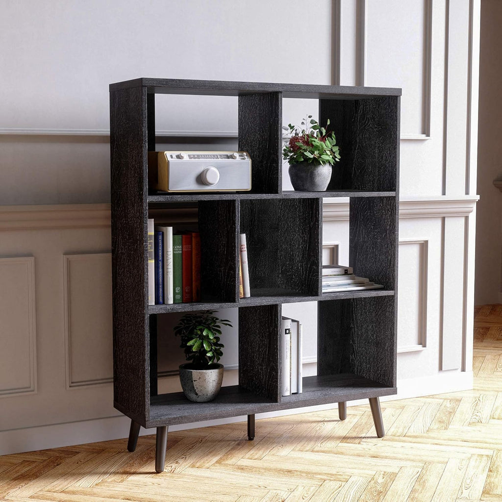 Light Gray 7 Cube Bookshelf H9735