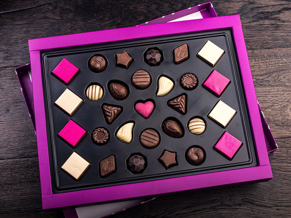 Assorted Chocolate Purple Velvet Gift Box 350g U53170