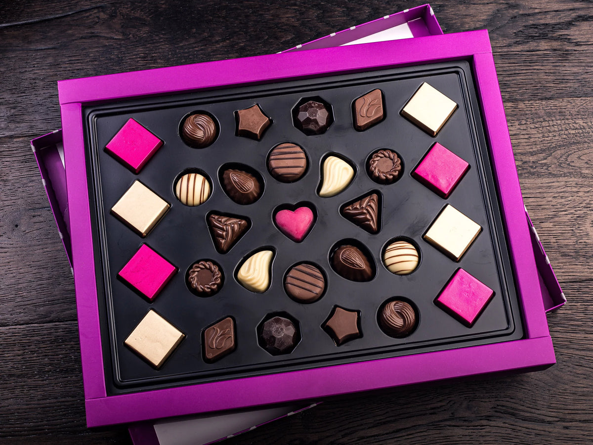 Assorted Chocolate Purple Velvet Gift Box 350g U53170