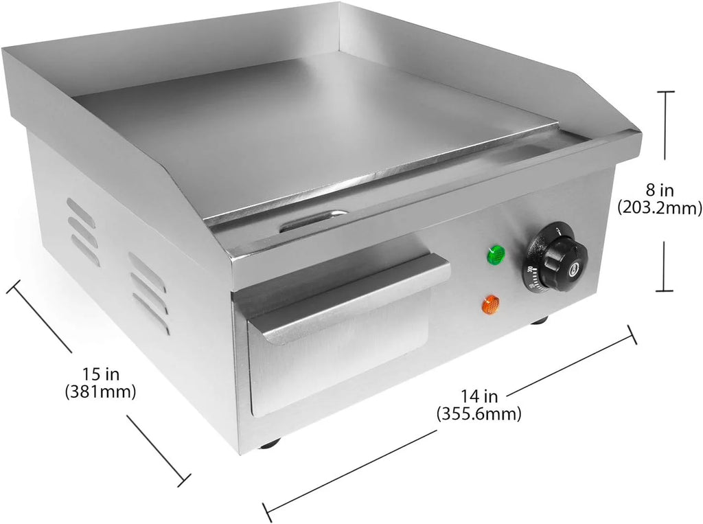 Flat Top Griddle Nonstick Pan 110V 14" X 15" F223920
