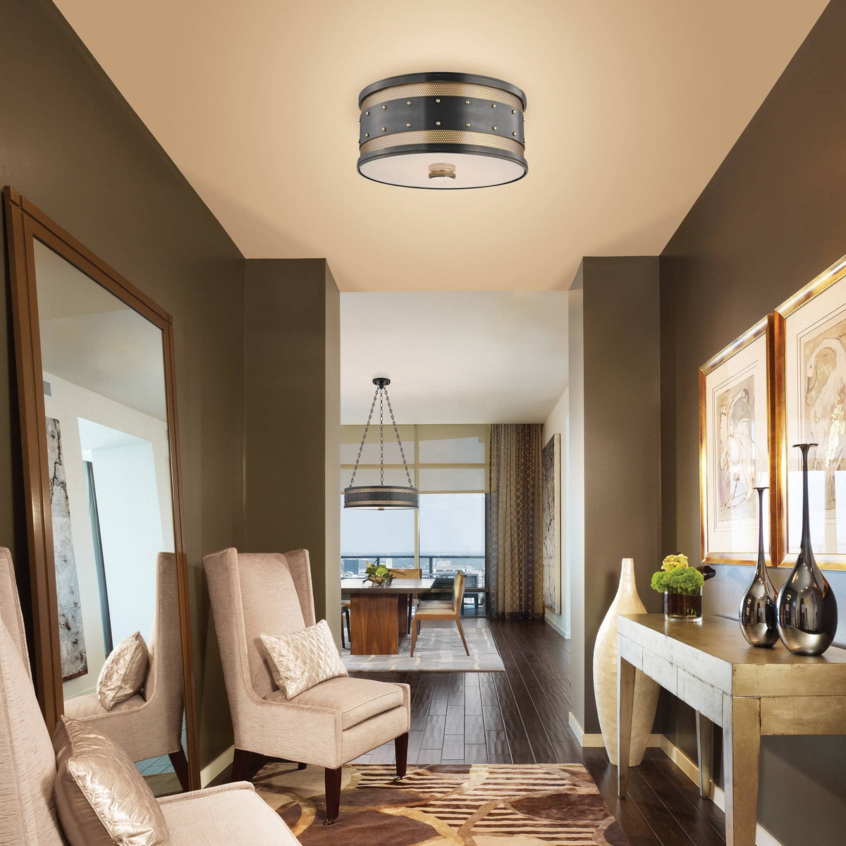 2 Light Flush Mount B490079