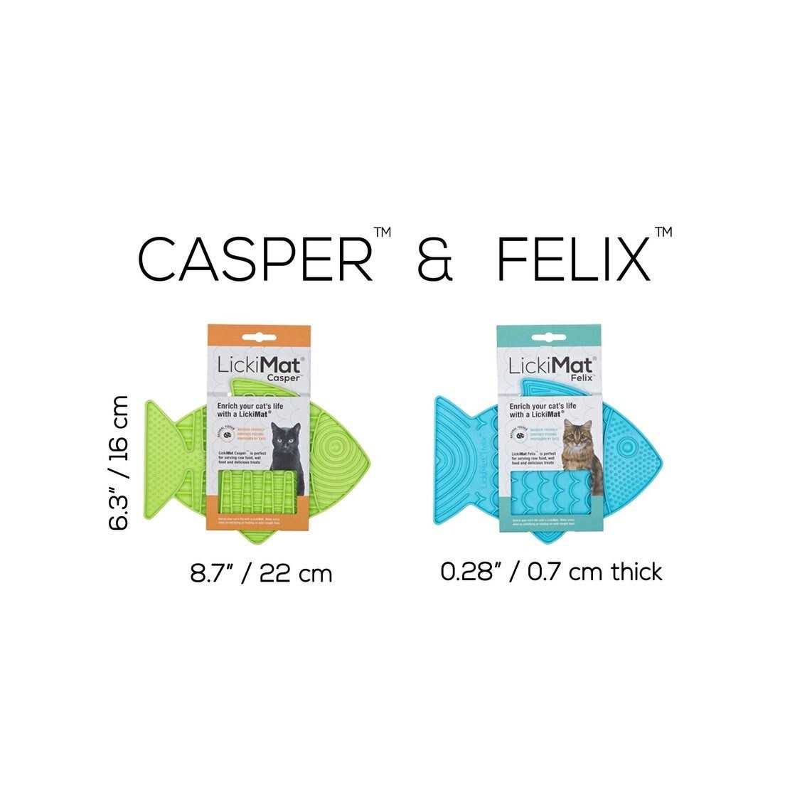 Fish-Shaped Cat Slow Feeders Lick Mat S646