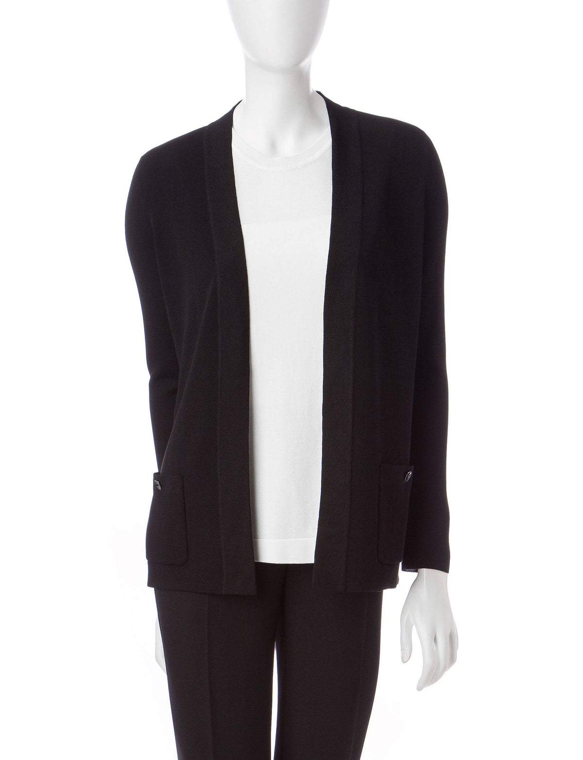 Black Open Front Cardigan S656697