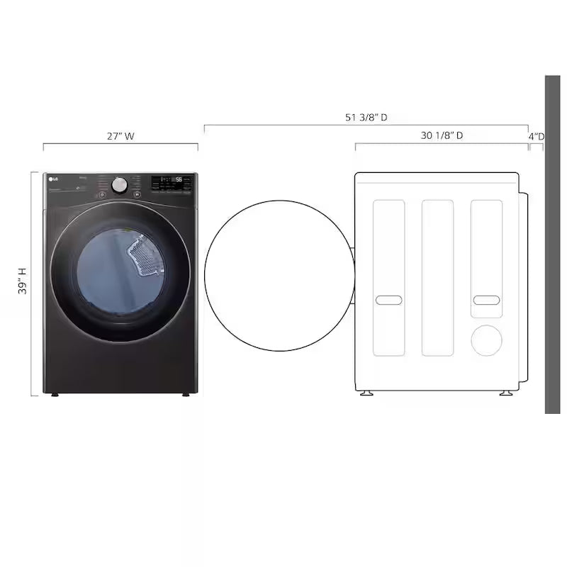 7.4 Cu. Ft. Vented Electric Dryer with Steam C368362