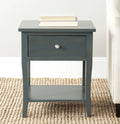 Steel Teal Nightstand with Storage Drawer H202