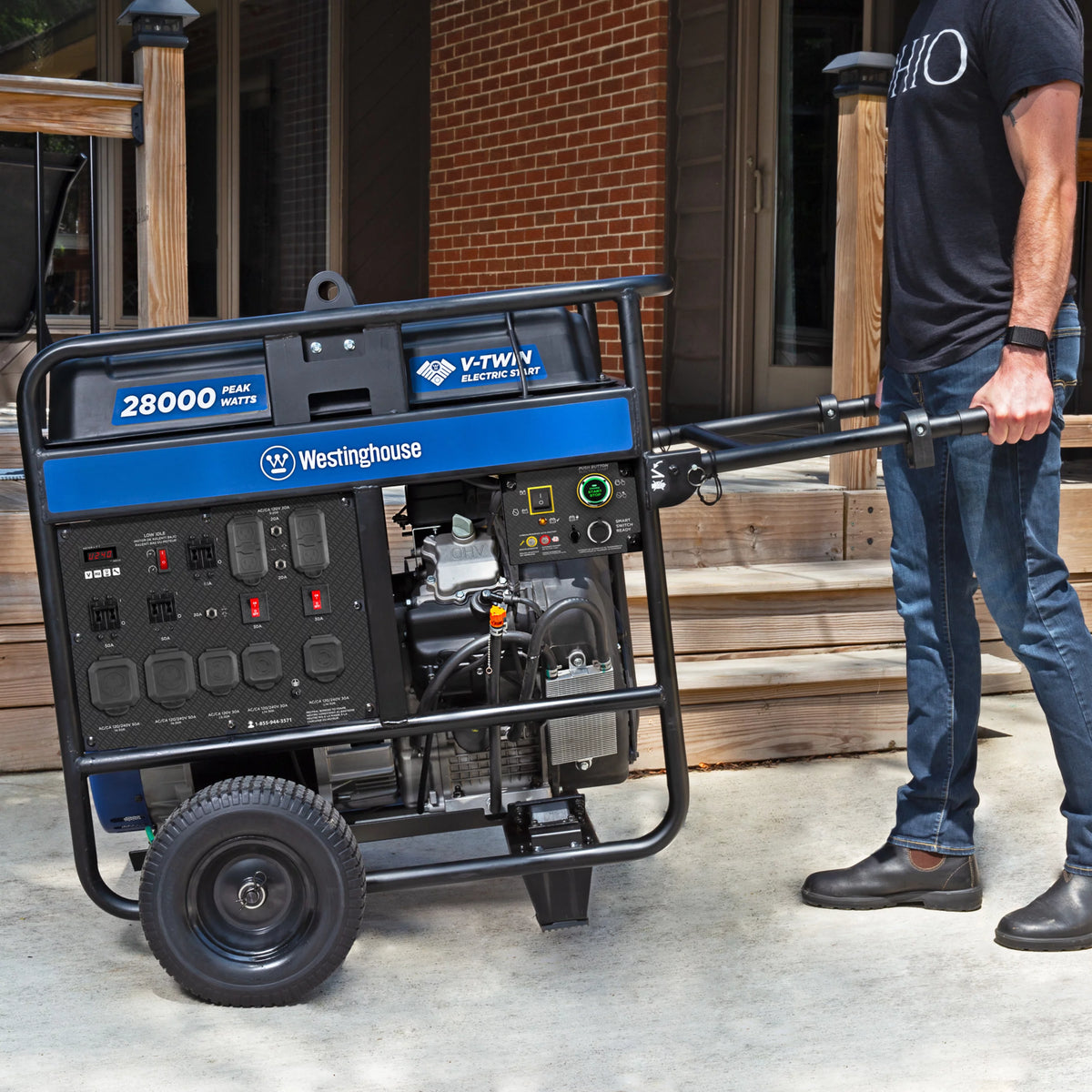 28000 Peak Watt Portable Generator with CO Sensor X9063