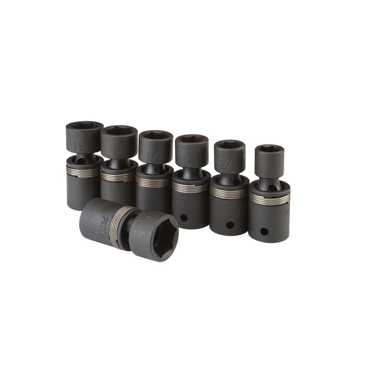 1/2 in. Drive Metric Impact Swivel Socket Set, 7-Piece U91941